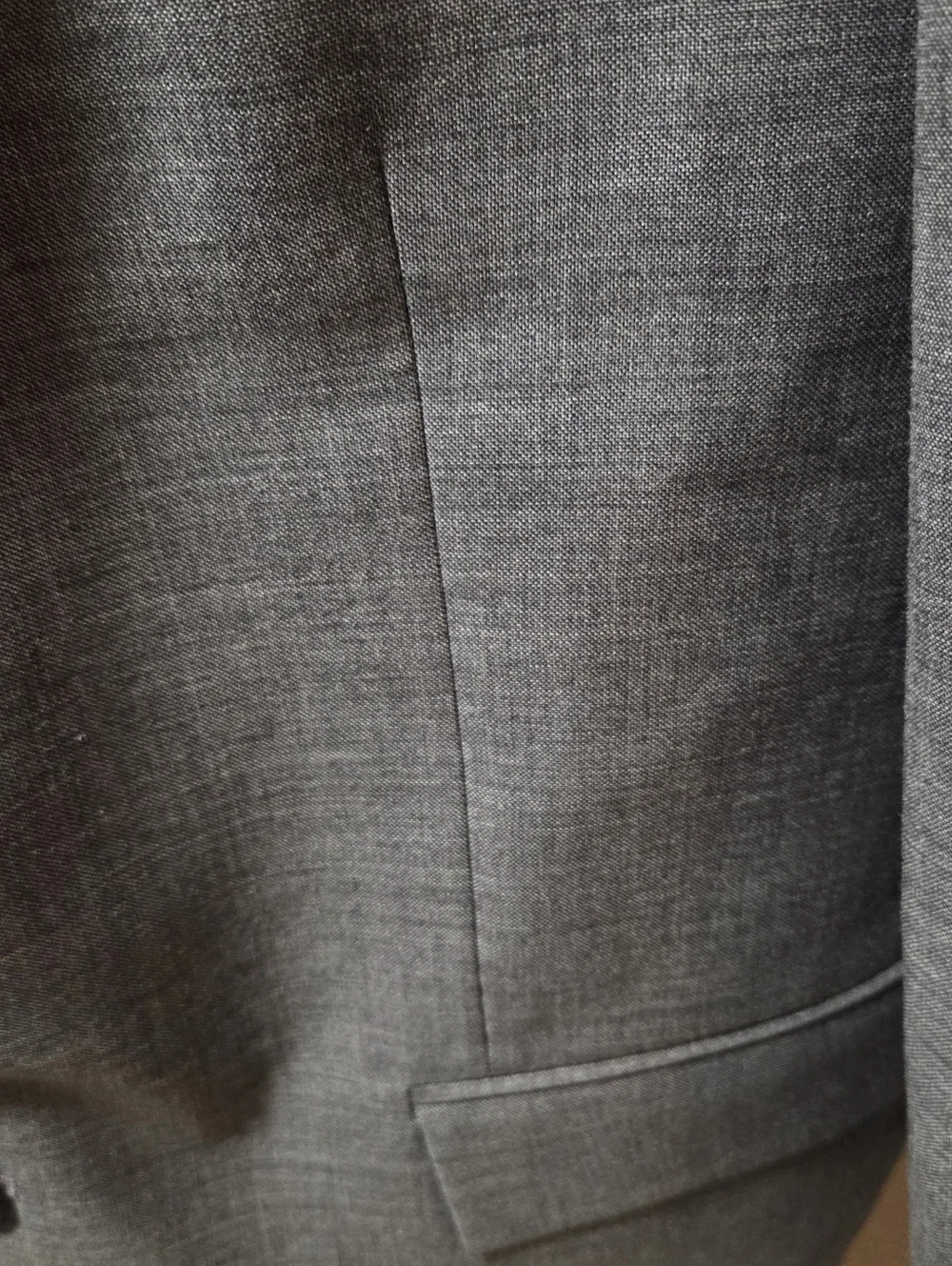J. Crew Thompson Wool Heathered Gray 2 Button Blazer Sport Coat Size 44R - Picture 3 of 6